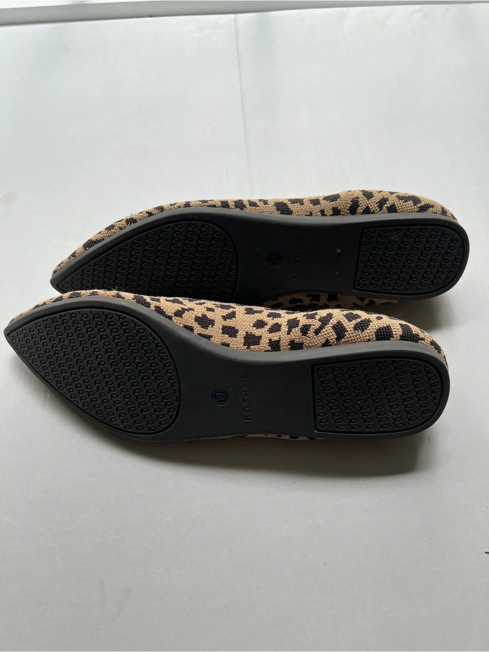 Rothy’s Animal Print Pointed Flats Sz 10.5